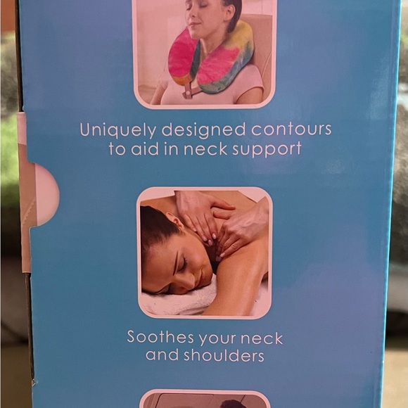 Health Touch Travel Vibrating Neck Massager Memory Foam NEW in BOX Batteries Req - Picture 3 of 4